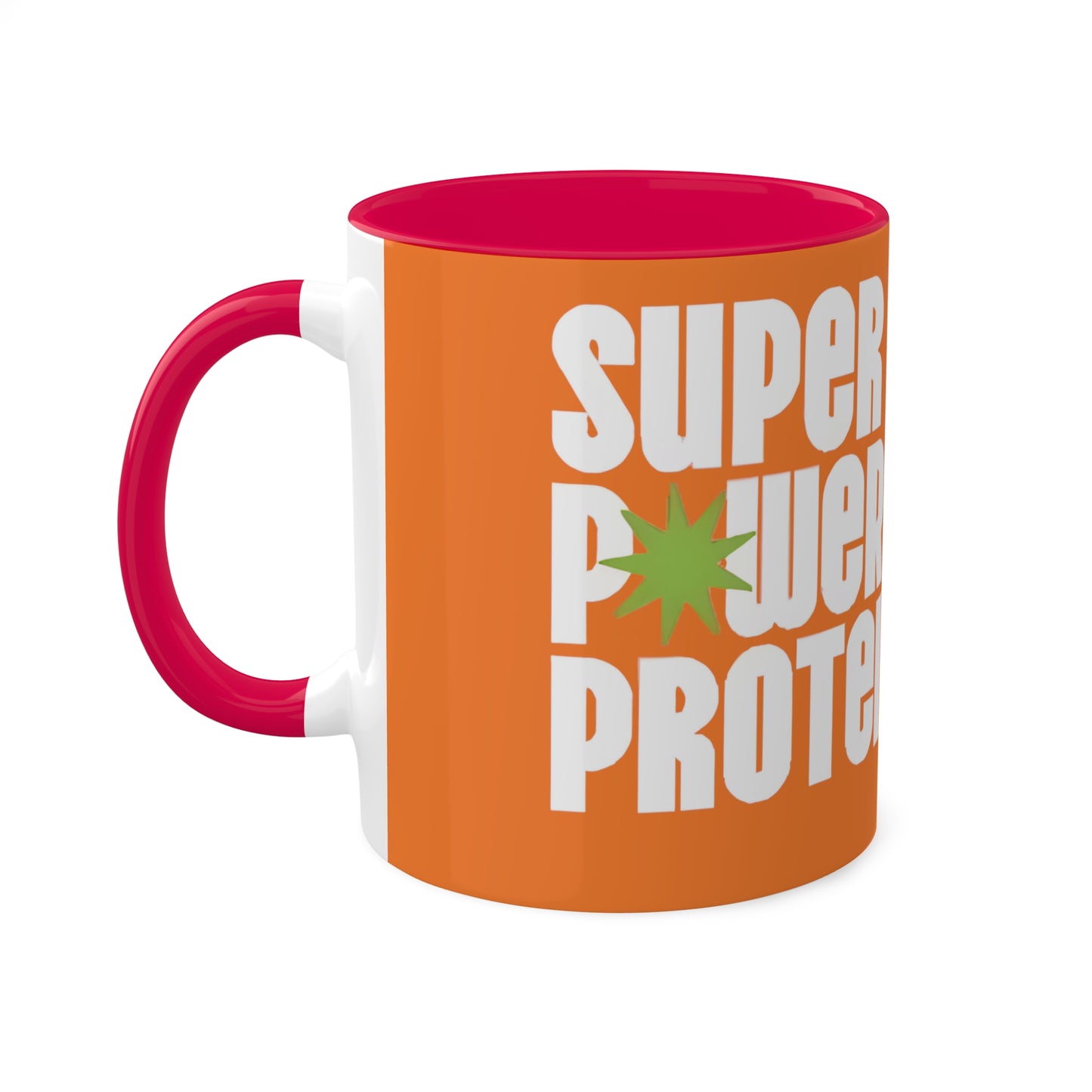 Super Power Protein Colorful Mugs, 11oz