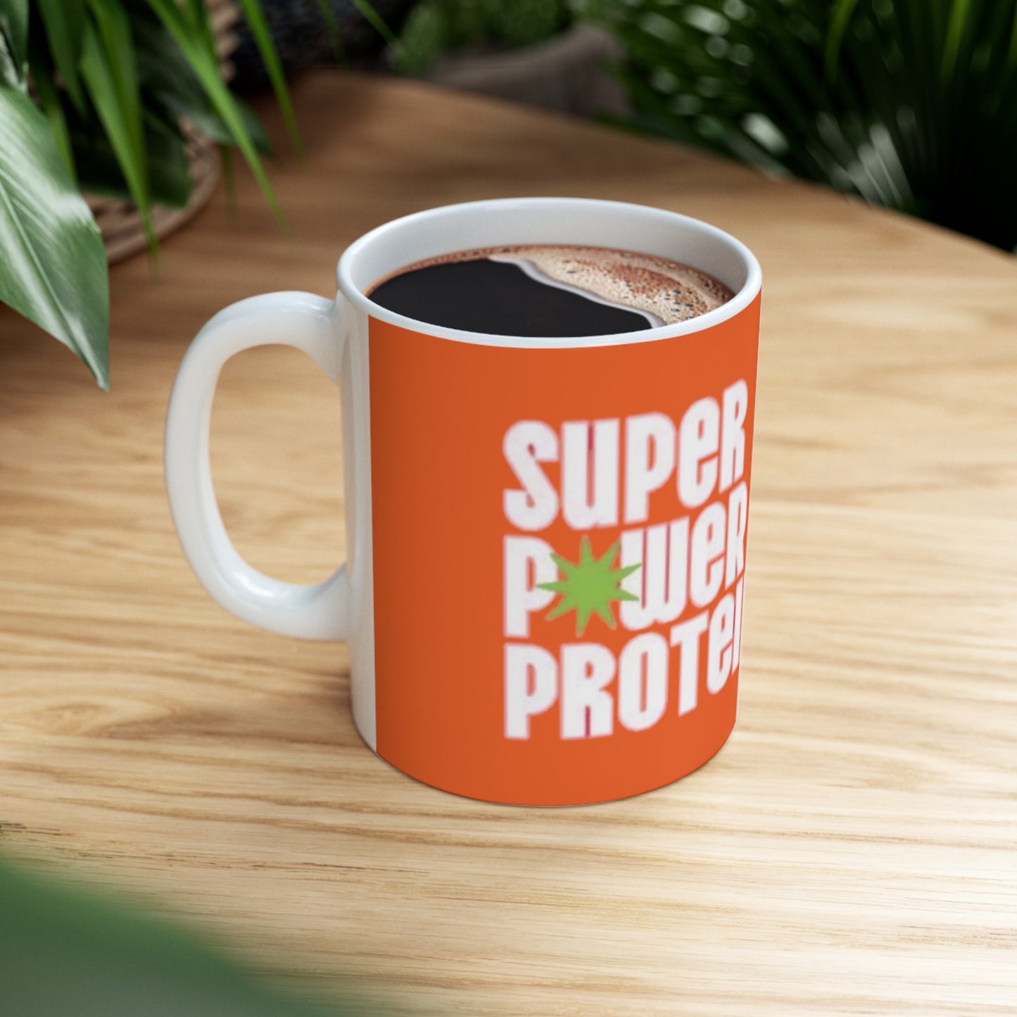 Super Power Protein  Ceramic Mug, (11oz, 15oz)