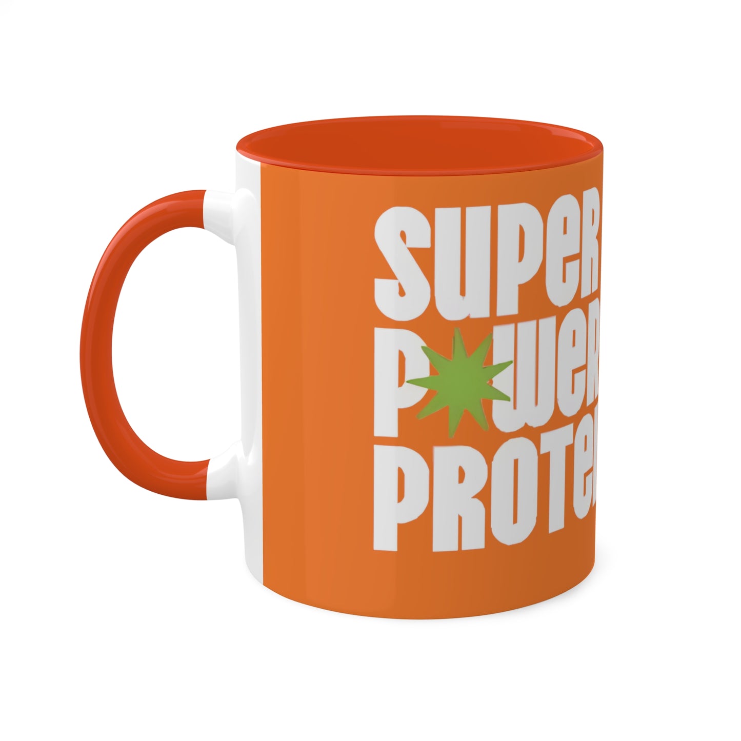 Super Power Protein Colorful Mugs, 11oz