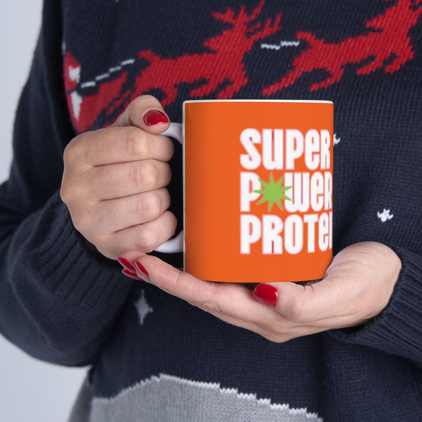 Super Power Protein  Ceramic Mug, (11oz, 15oz)