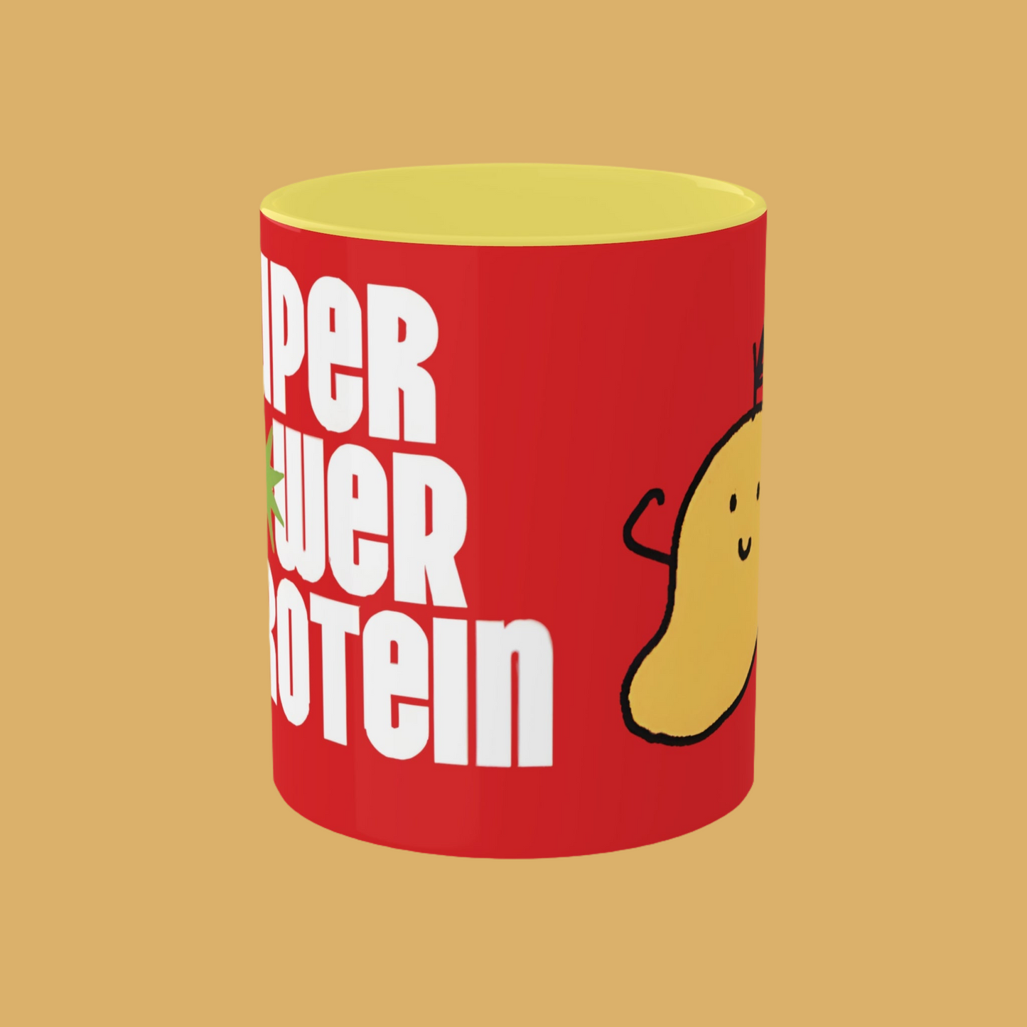 Super Power Protein Colorful Mugs, 11oz