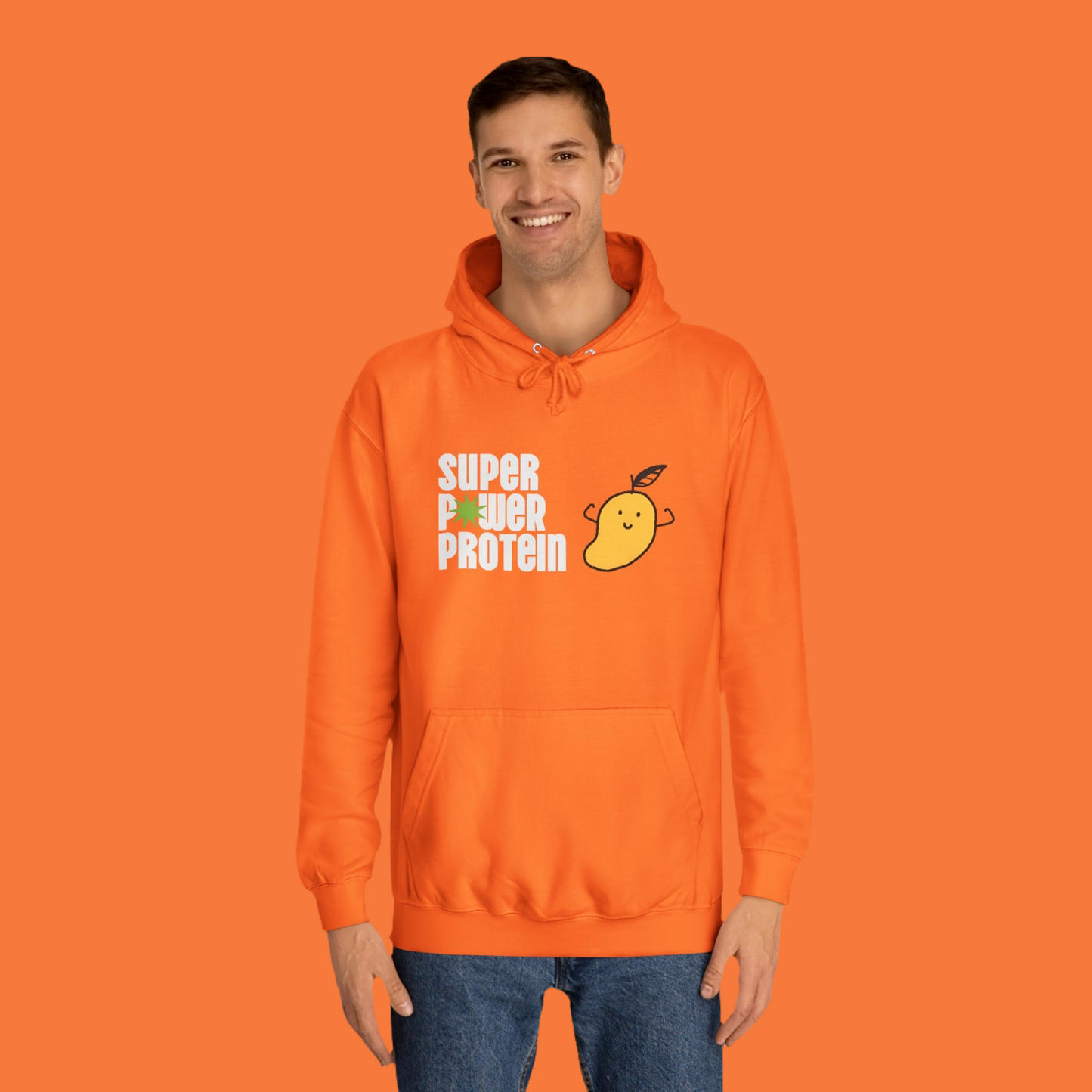 Super Power Protein Unisex College Hoodie